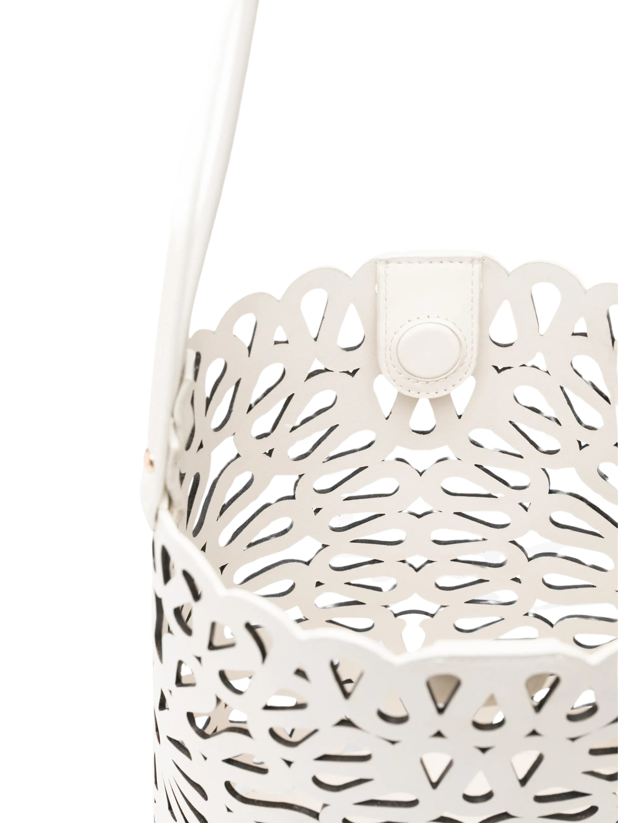 Mccall Laser Cut Leather Bucket Bag