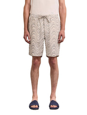 Felipe linen short fibra print