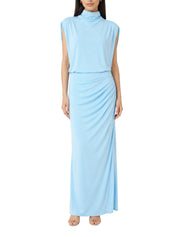 Vale draped jersey midi dress