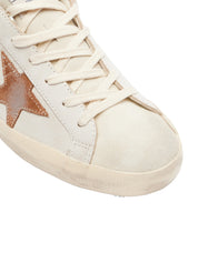 Super-Star Leather Sneakers with Horsy Leo Collar