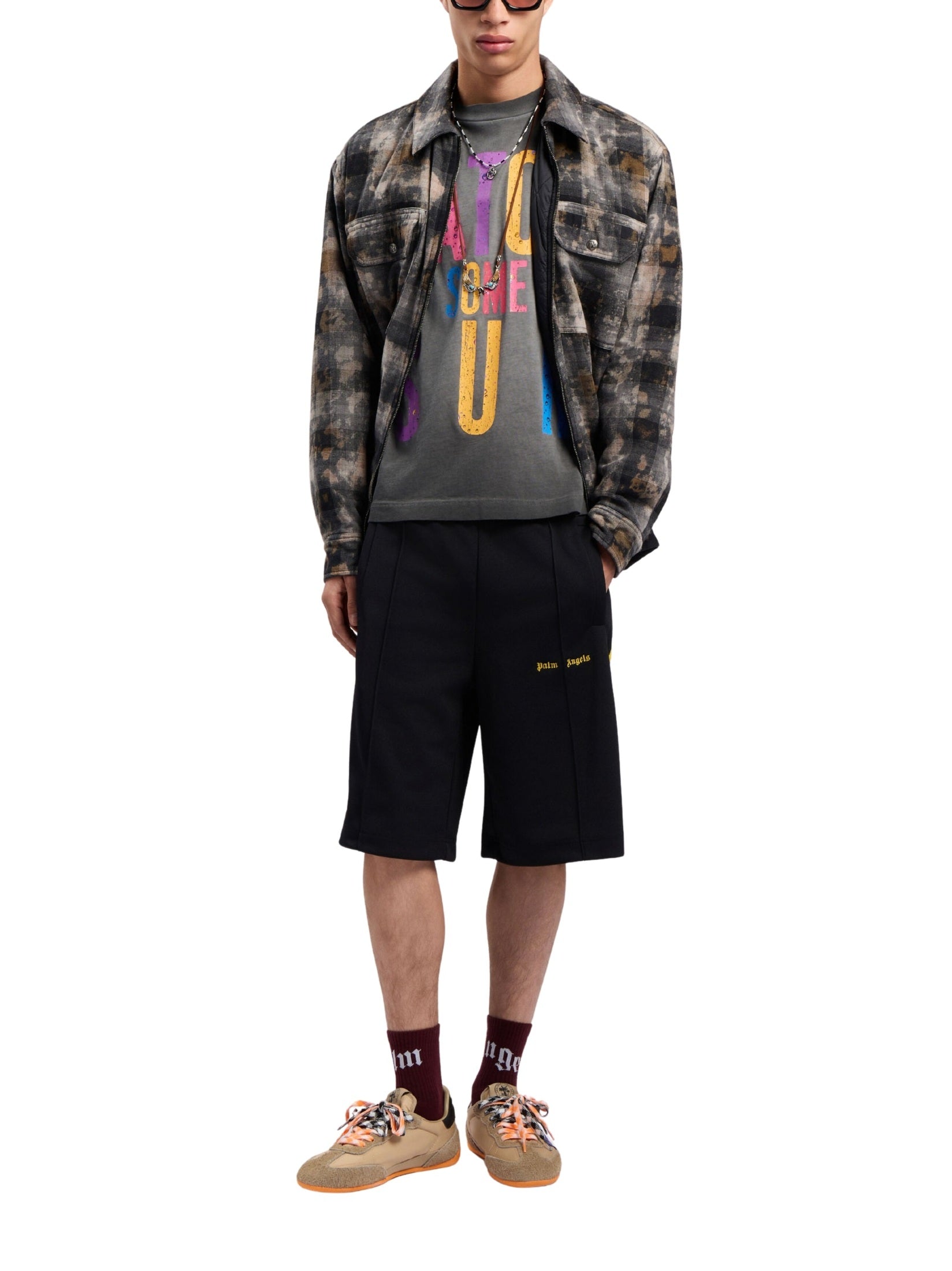 Classic logo color trkck shorts