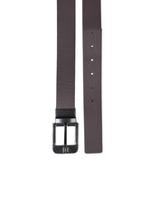 Reversible belt calfskin n.blue & dbrown