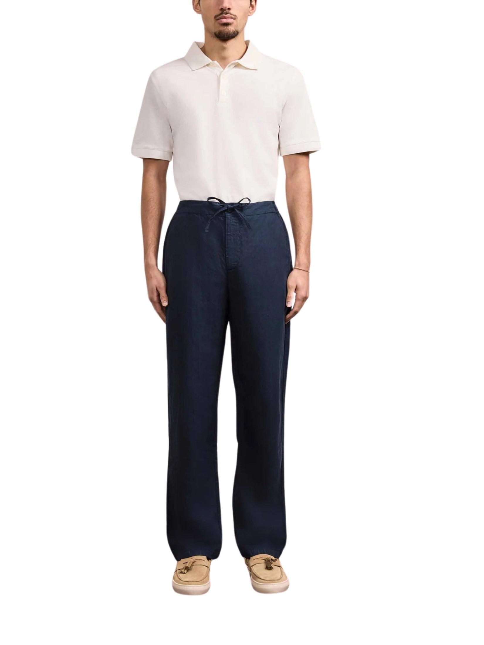 Mendes straight leg seersucker trouser