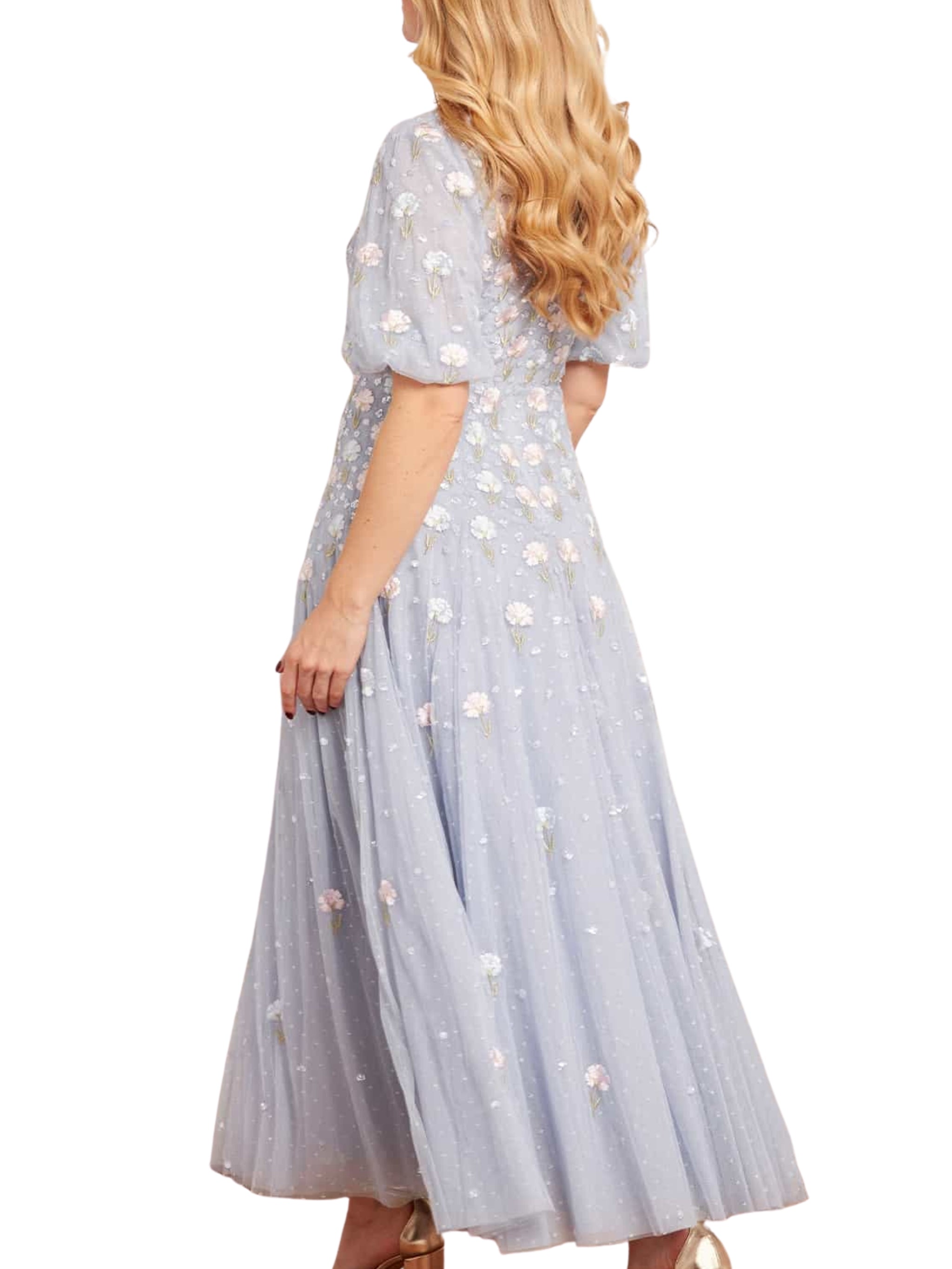 Dandelion ditsy ankle gown