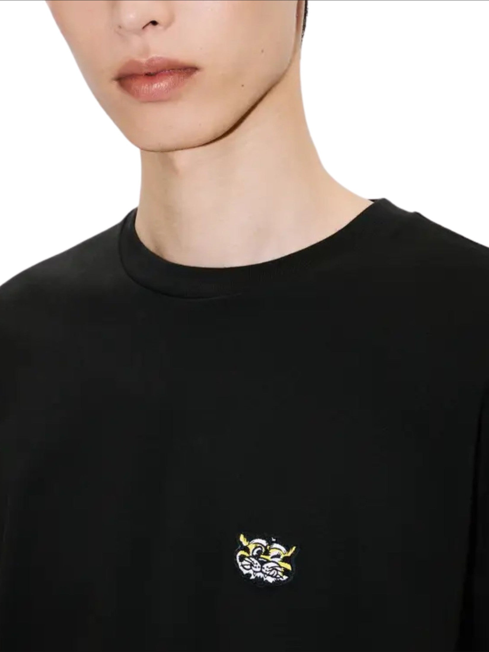'kenzo wild tiger' embroidered t-shirt in cotton