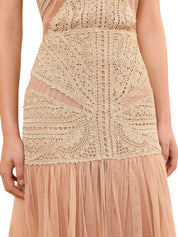 Araminta crochet & tulle skirt