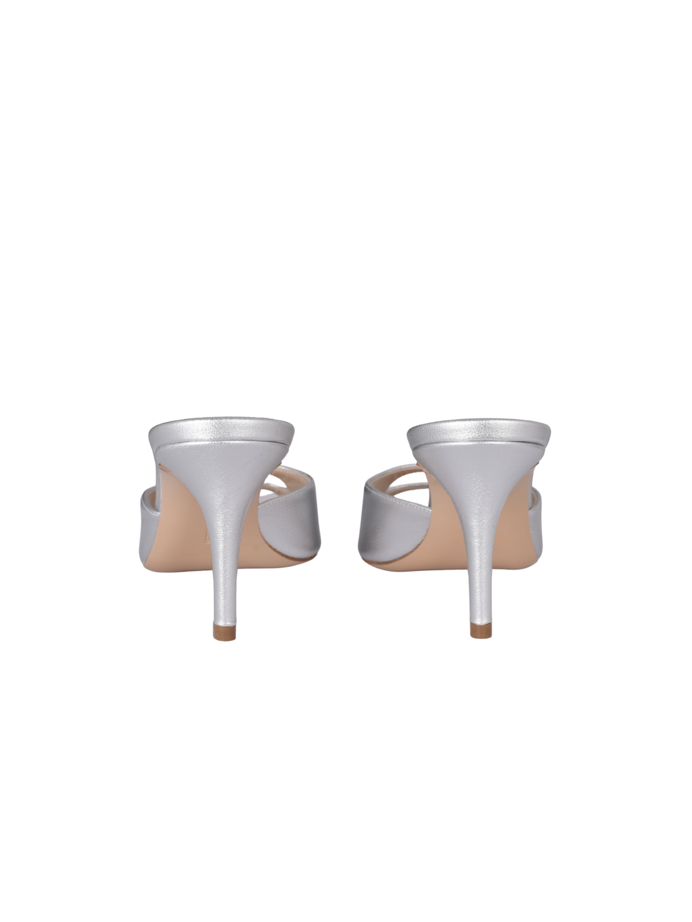 Carol leather mule 75 silver