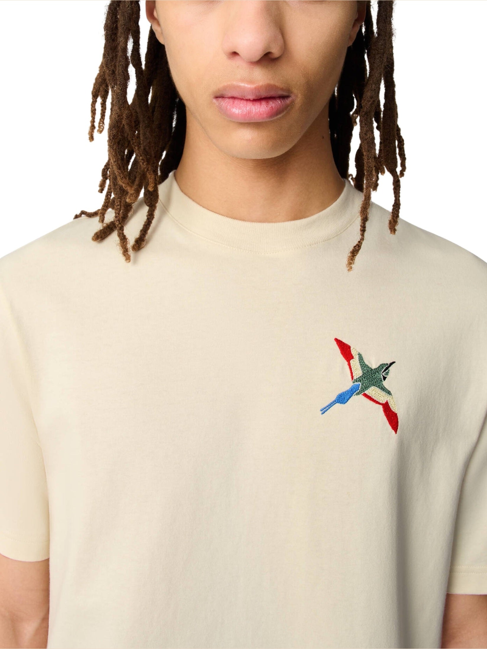 Micro bee bird t-shirt
