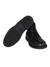 Ankle boot tumb.leat. black