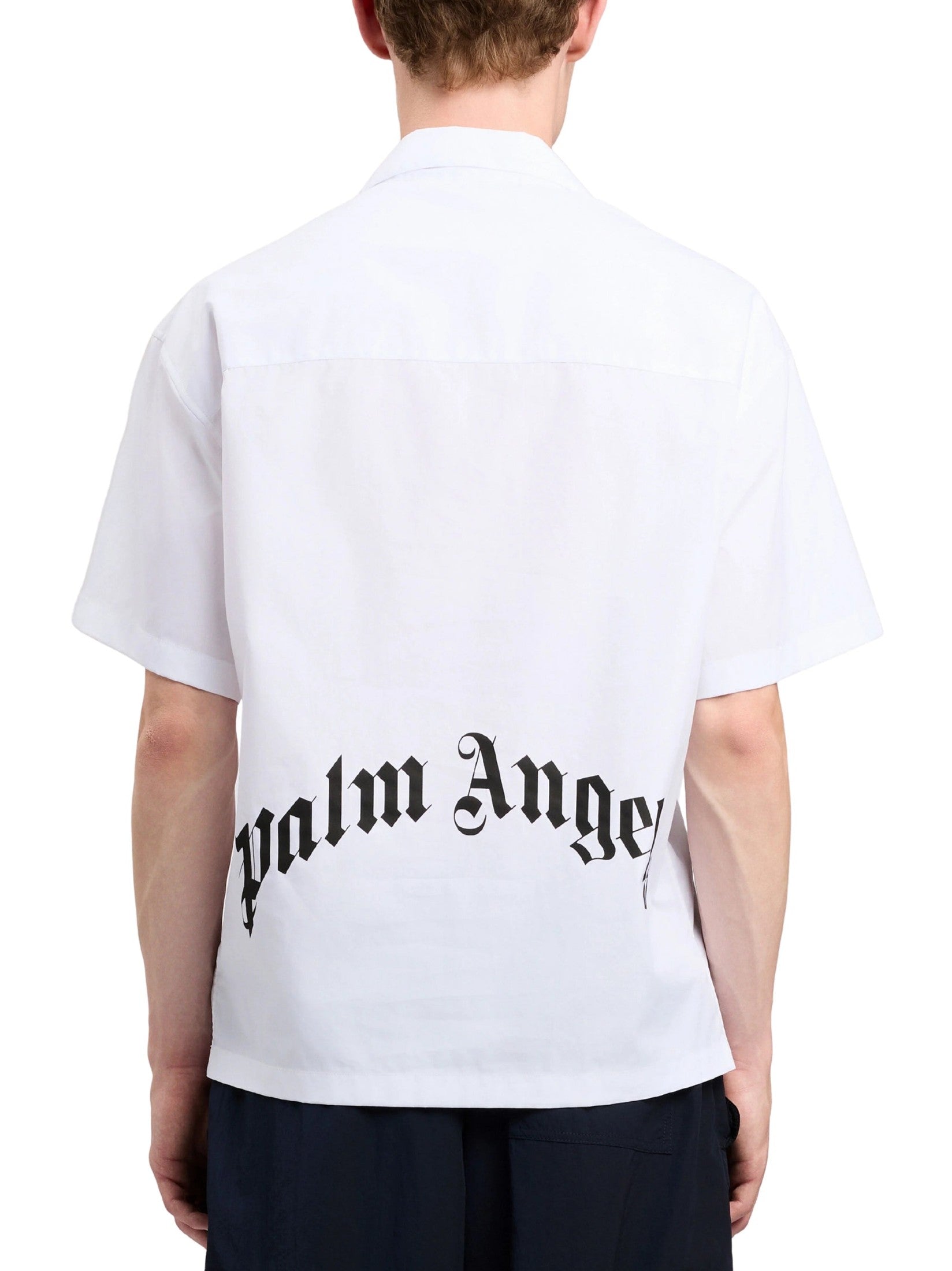 Back curved logo bowling shirt