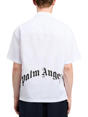 Back curved logo bowling shirt