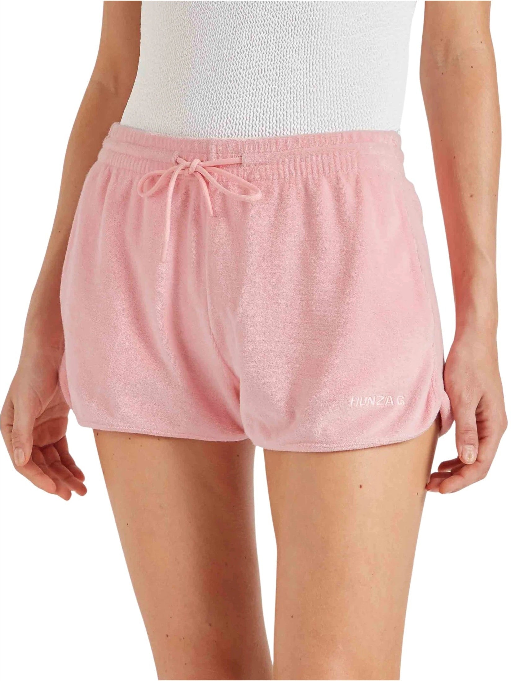 Towelling shorts cotton pink