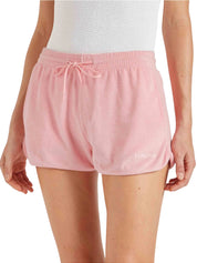 Towelling shorts cotton pink