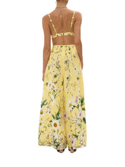 CORSET WAIST WIDE LEG PANT