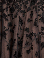 SYLVIA ROSE ROUND NECK ANKLE GOWN