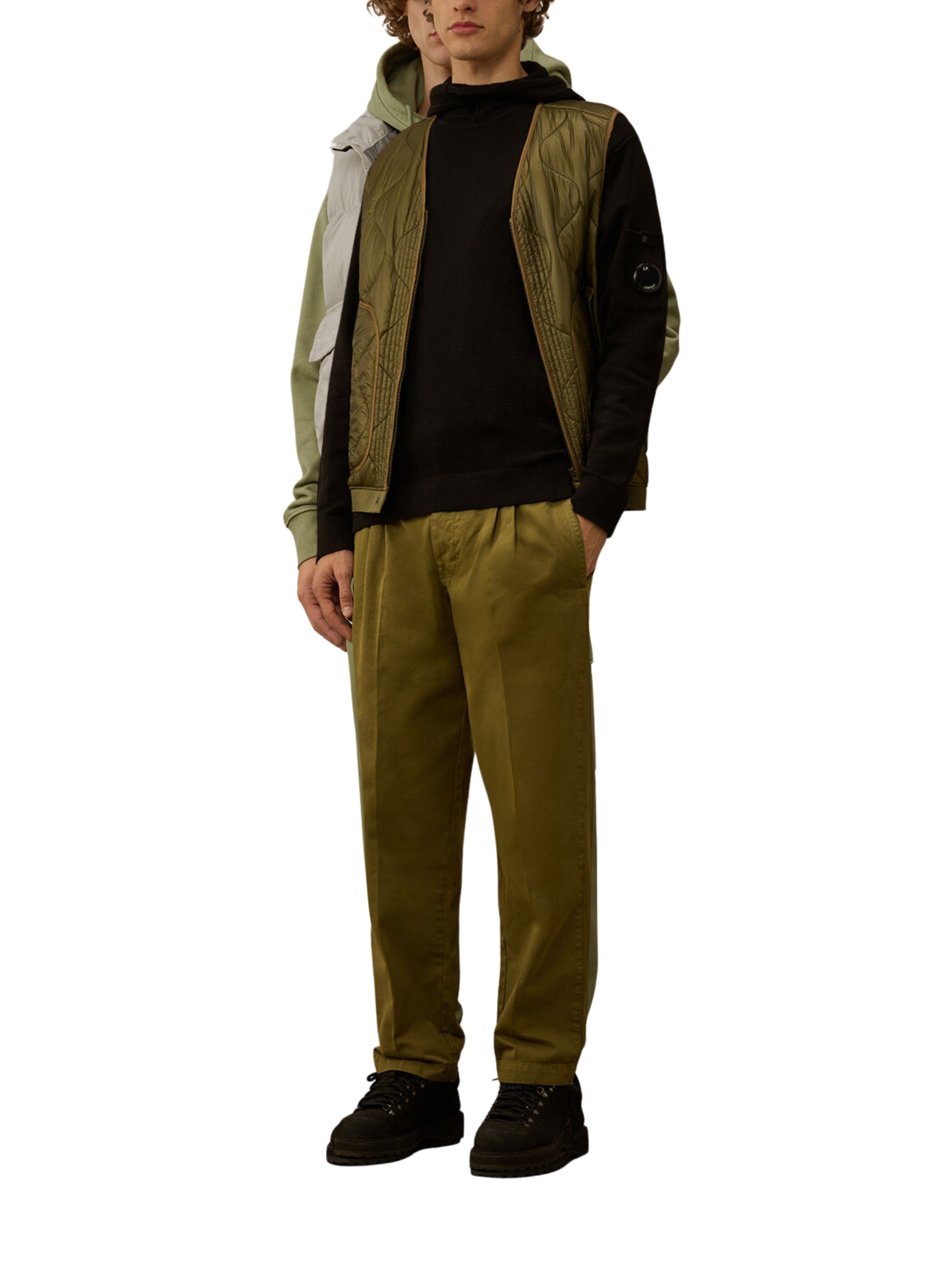 Knitwear hooded in soft cotton stretch