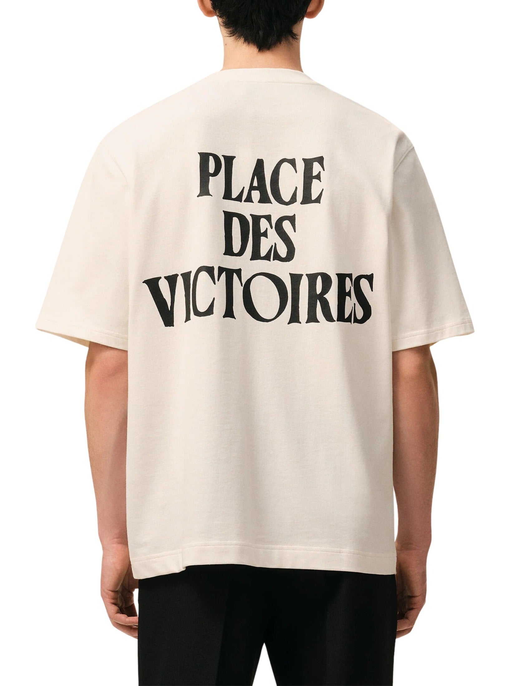 Boxy fit short sleeves adc teeshirt with signature print at back