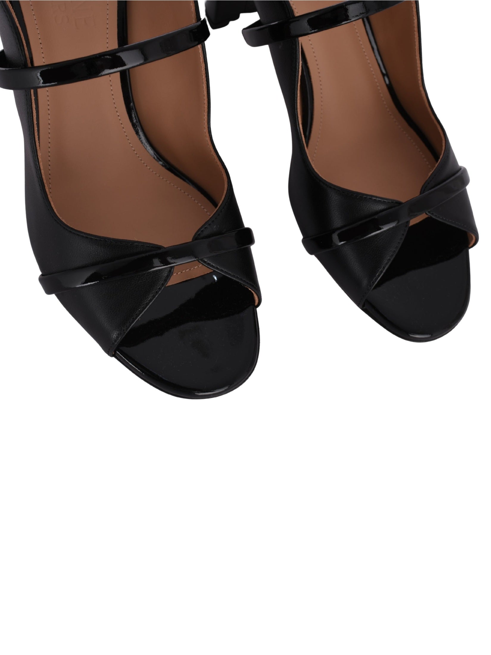 Norah 45 black leather sandals