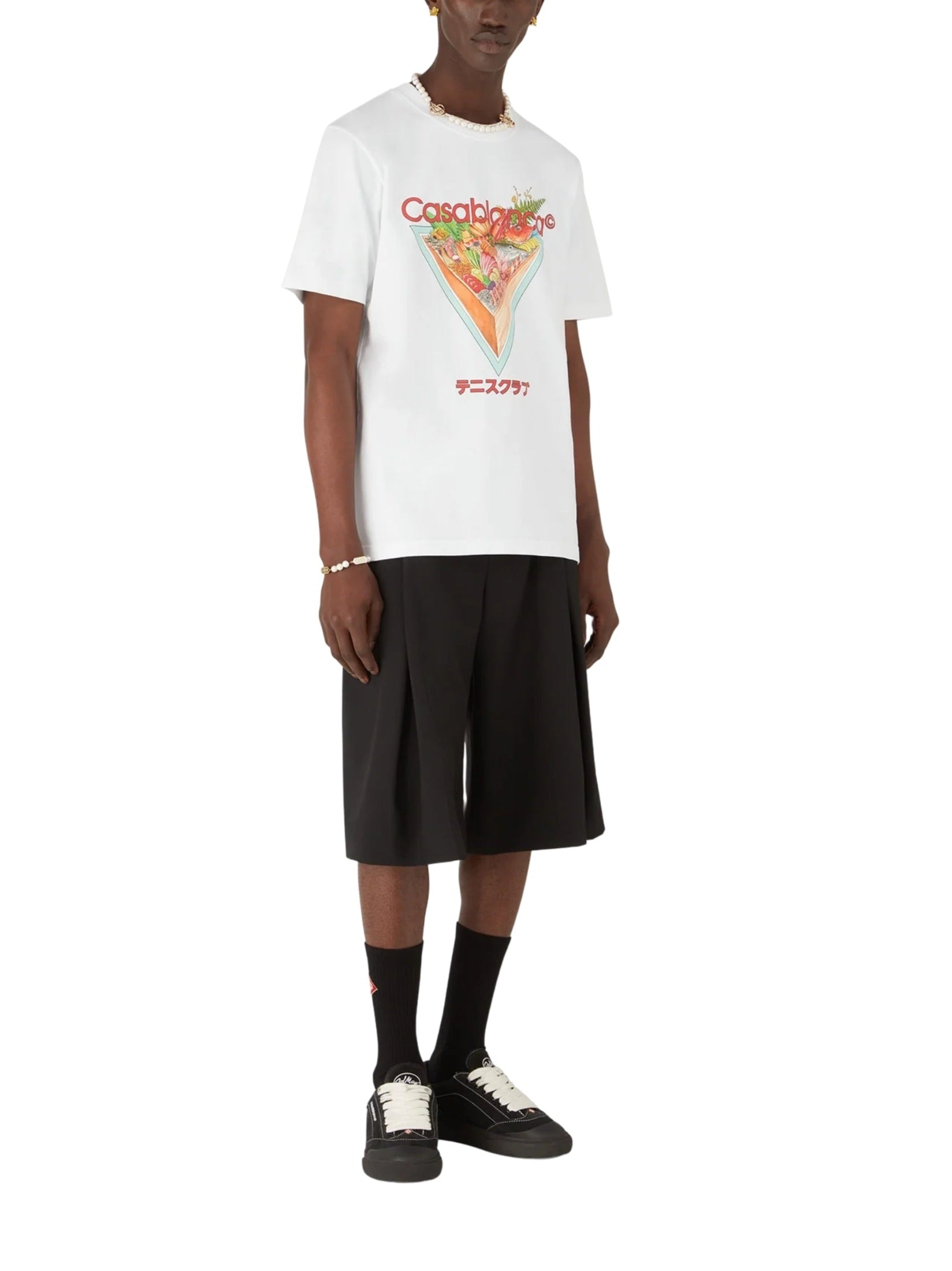 Tennis club icon printed t-shirt