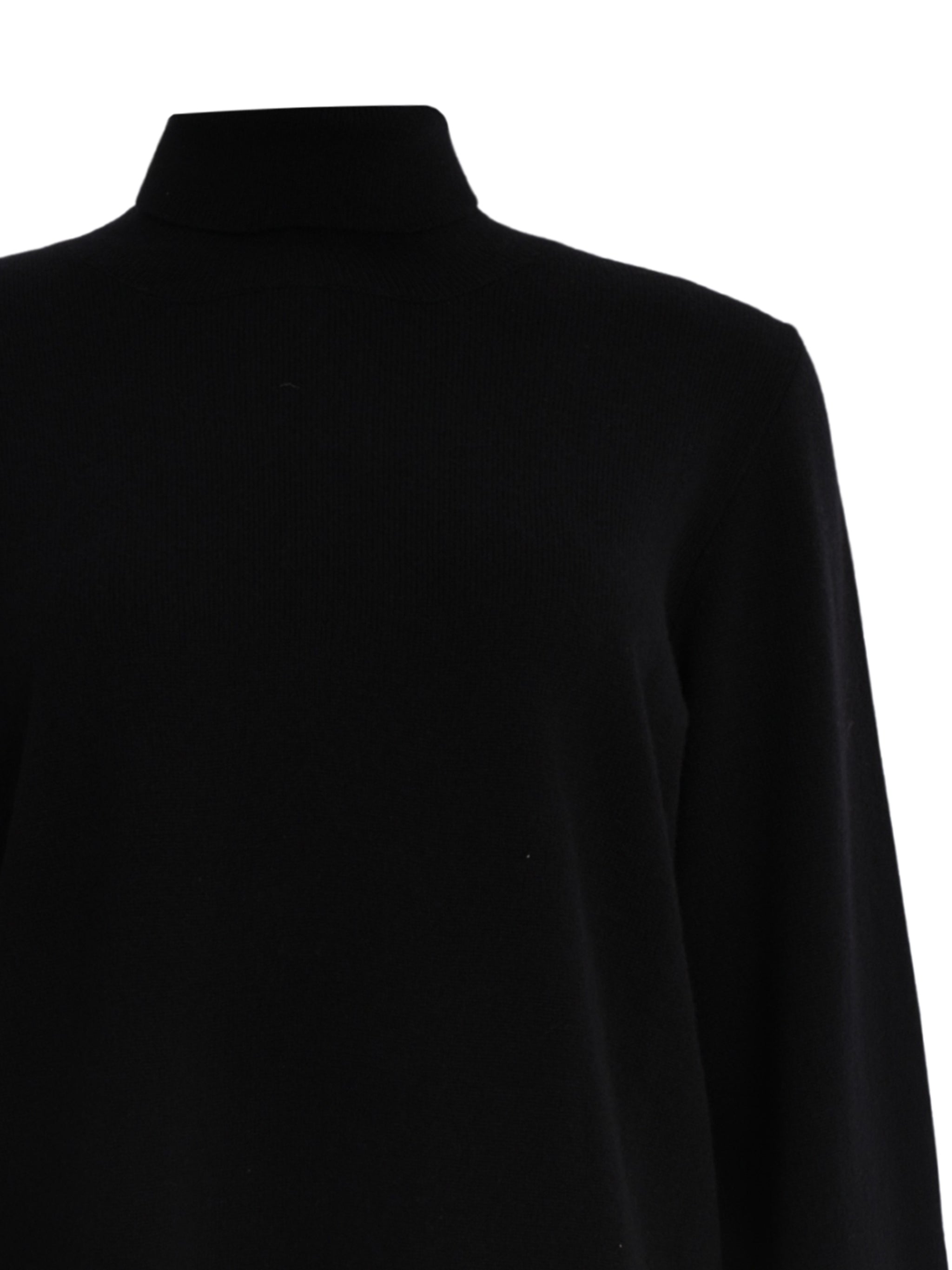 Platinum turtle neck sweater with lace band