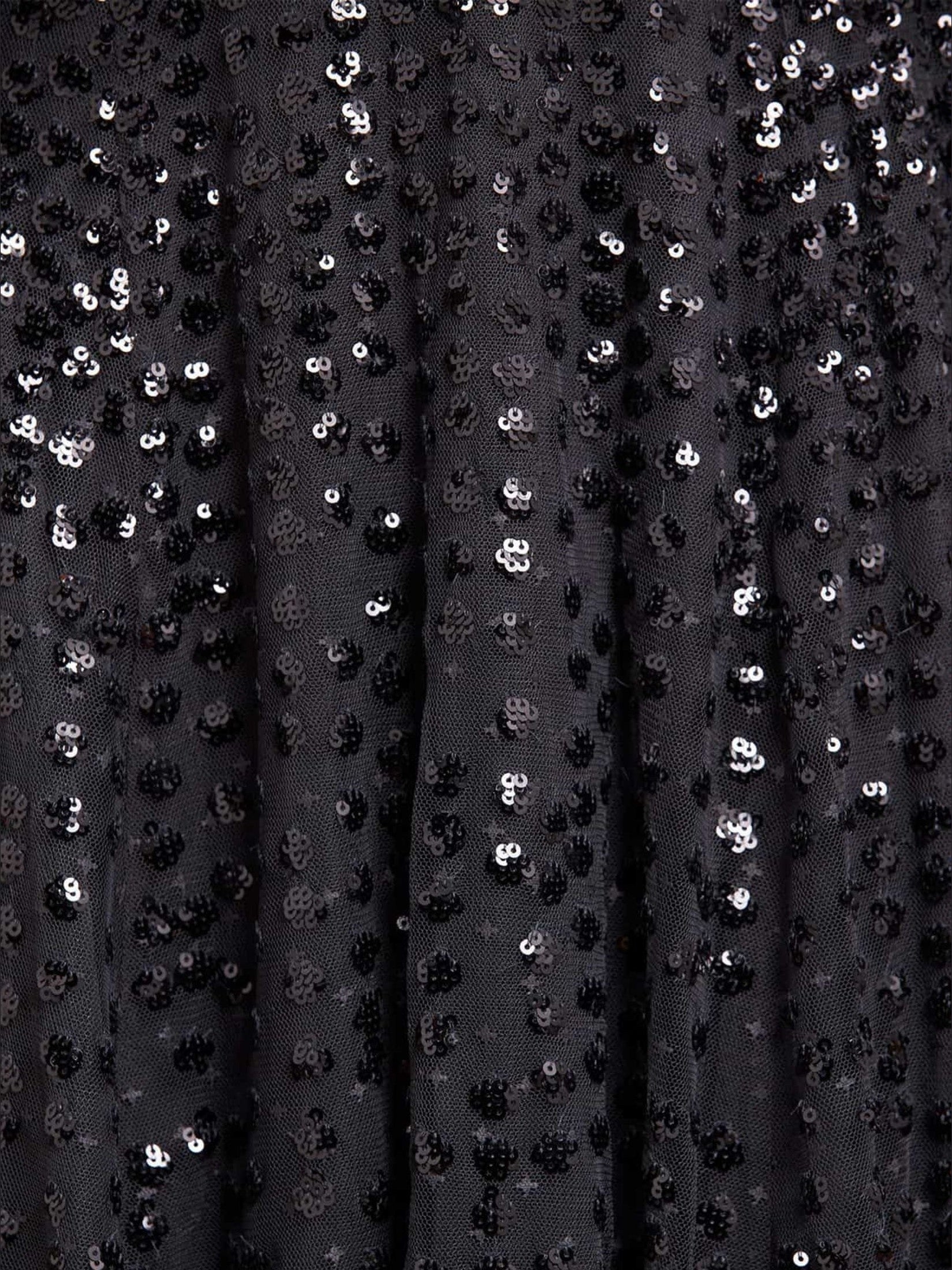 Raindrop cape ankle gown