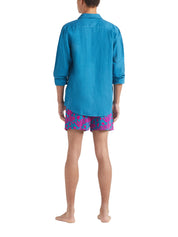 Men Linen Shirt Solid