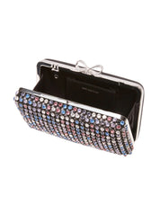 Multi Crystal Chainmail Clutch