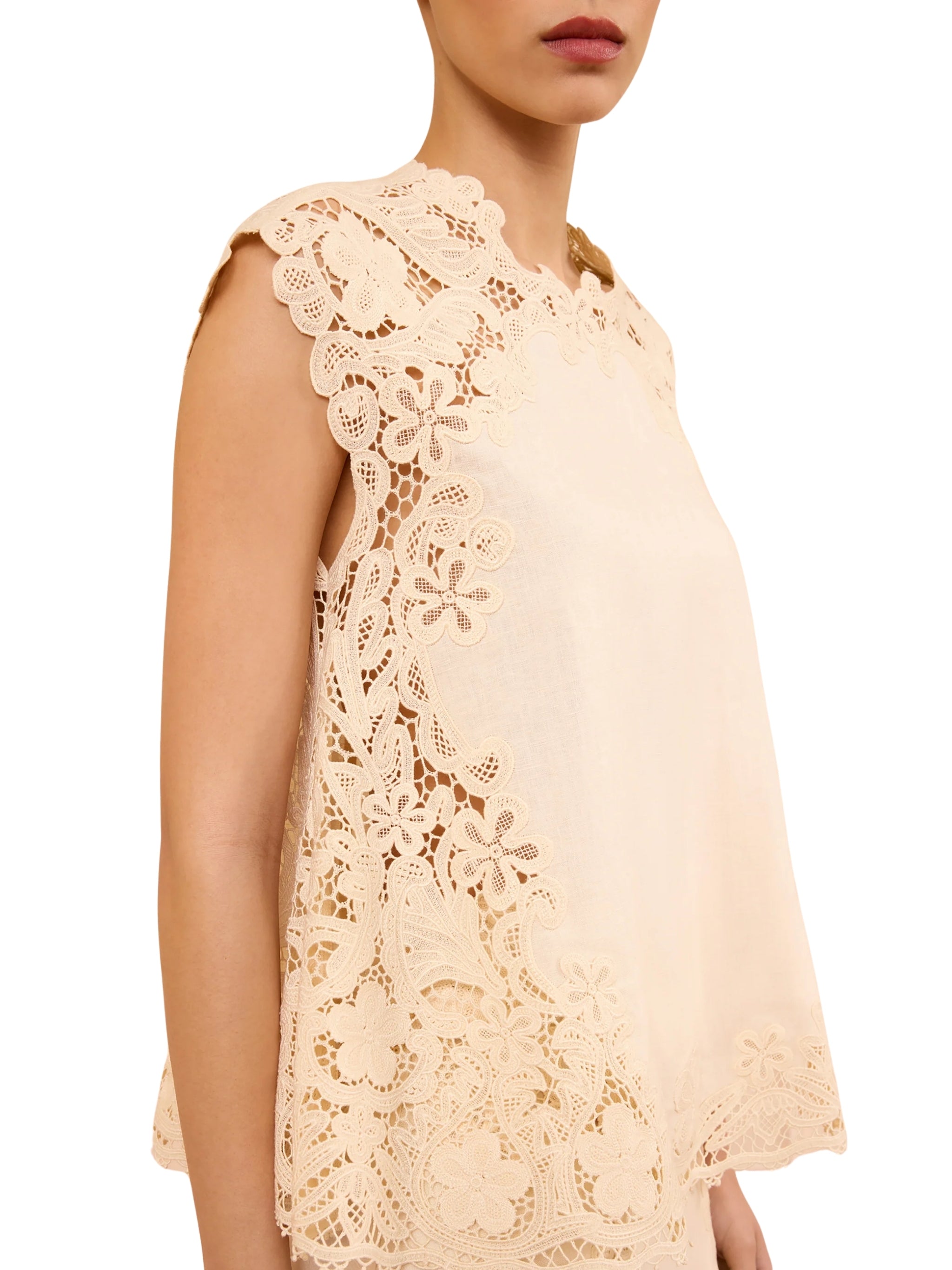 Amelie sl linen top