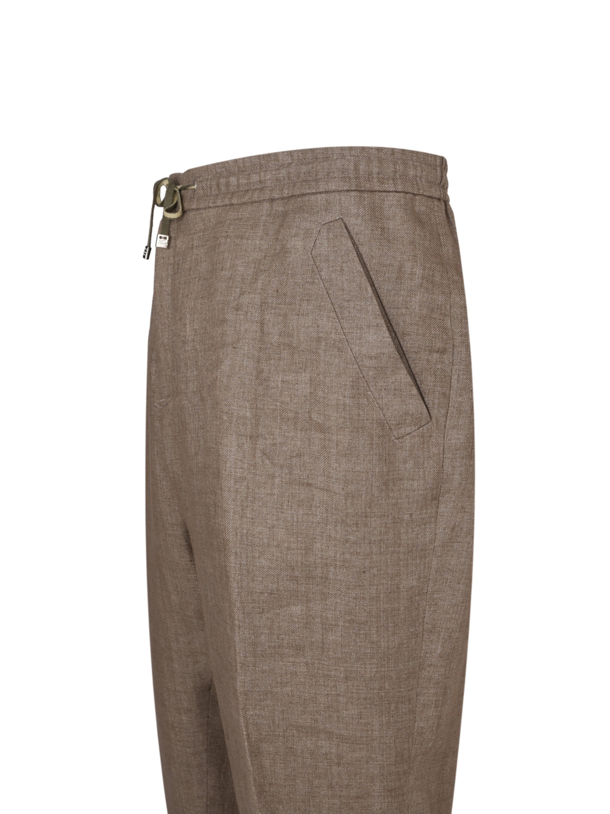 Linen drawcord pants