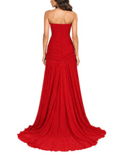 Scuba-Chiffon Dress
