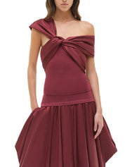 Celiana knit combo top