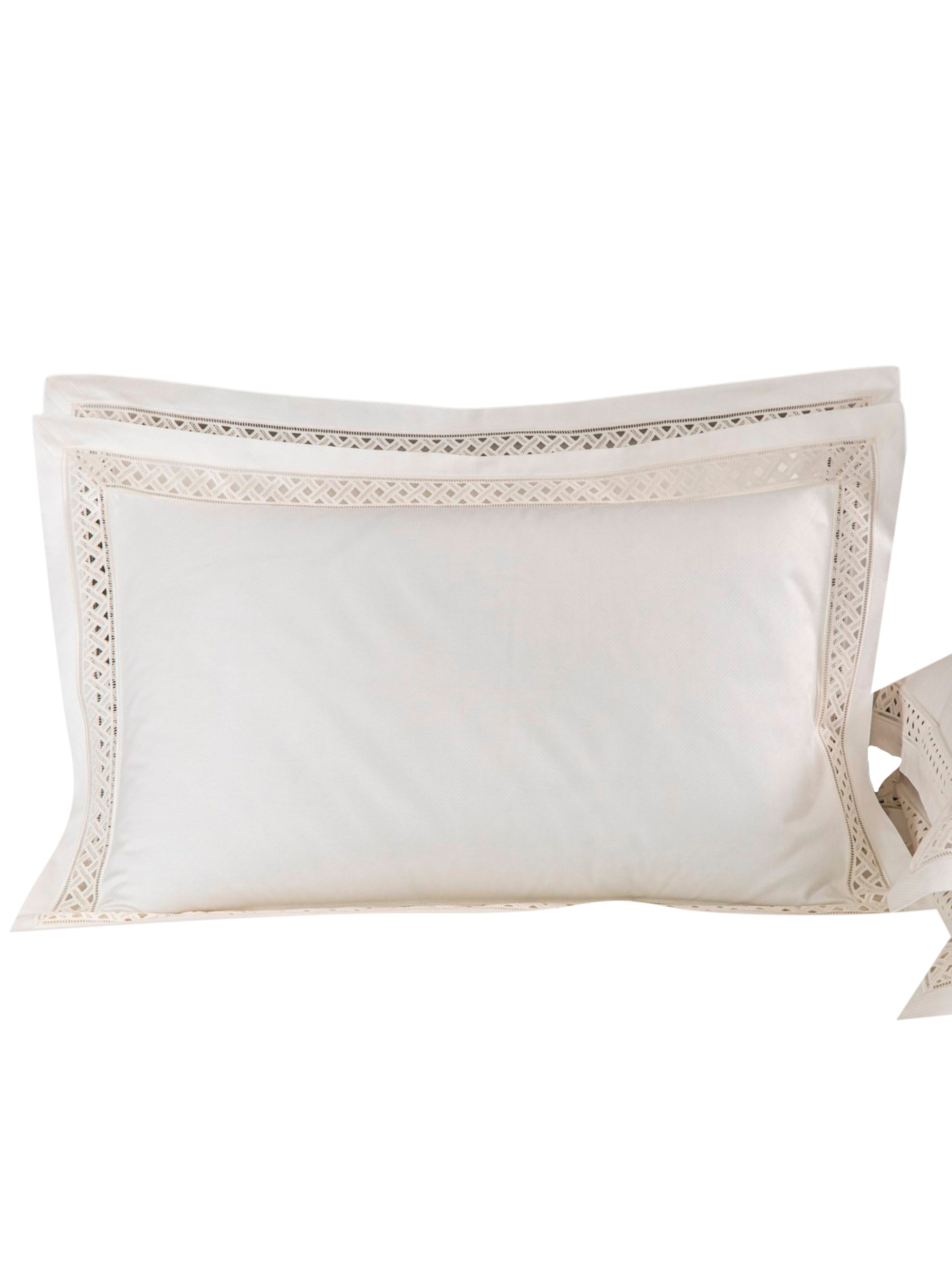 Lozenge lace bedset +2/51x71 20"x28"
