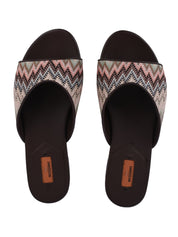 Liza flat sandals snake beige