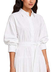 Arlo belted cotton maxi dress