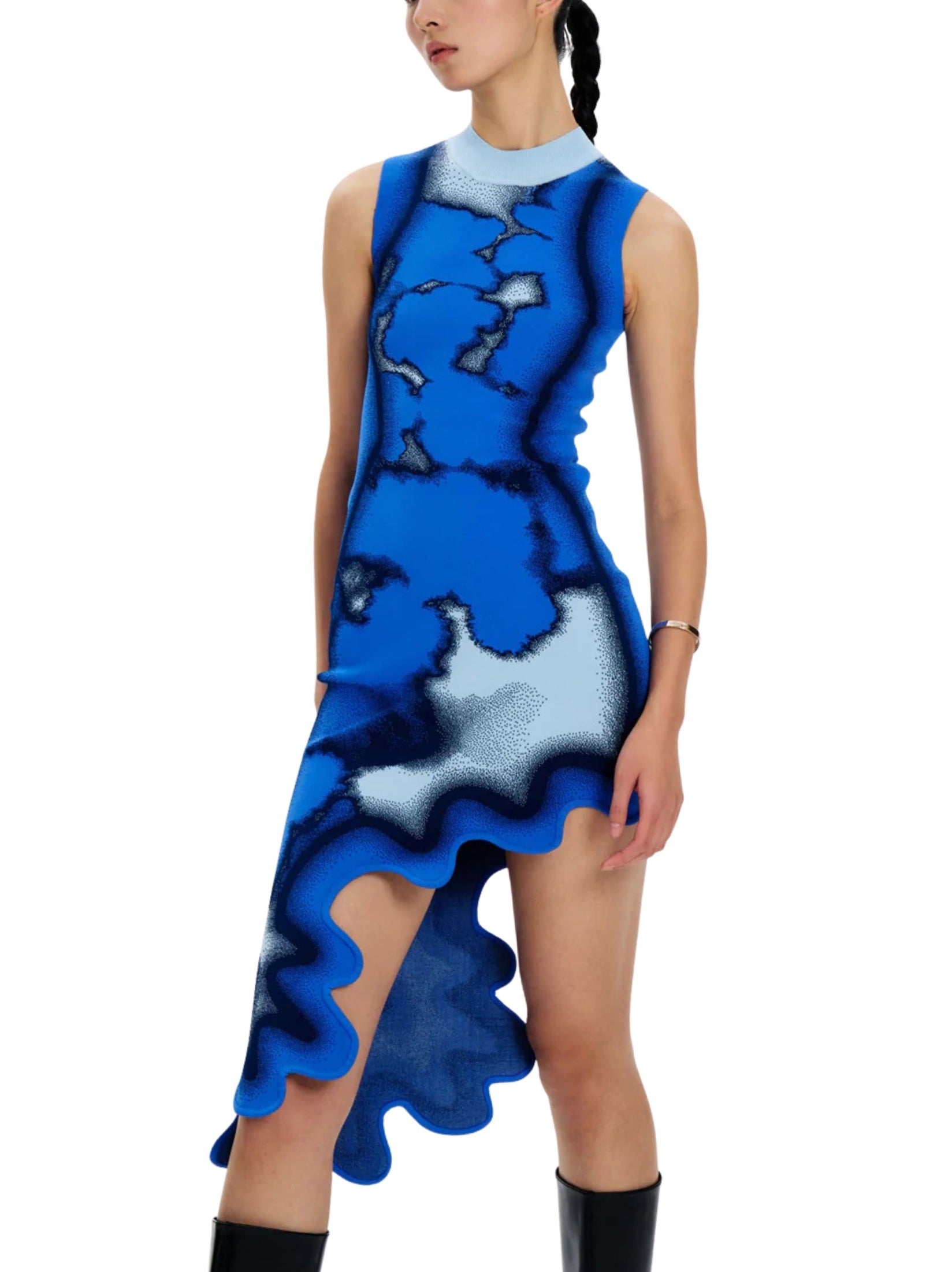 Brooklyn tie-dye wavy dress
