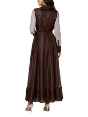 Montgomery l/s button up midi dress