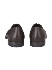 Lace up tumb.leat. dark brown