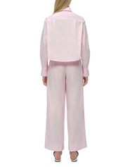 Renata cropped button down shirt