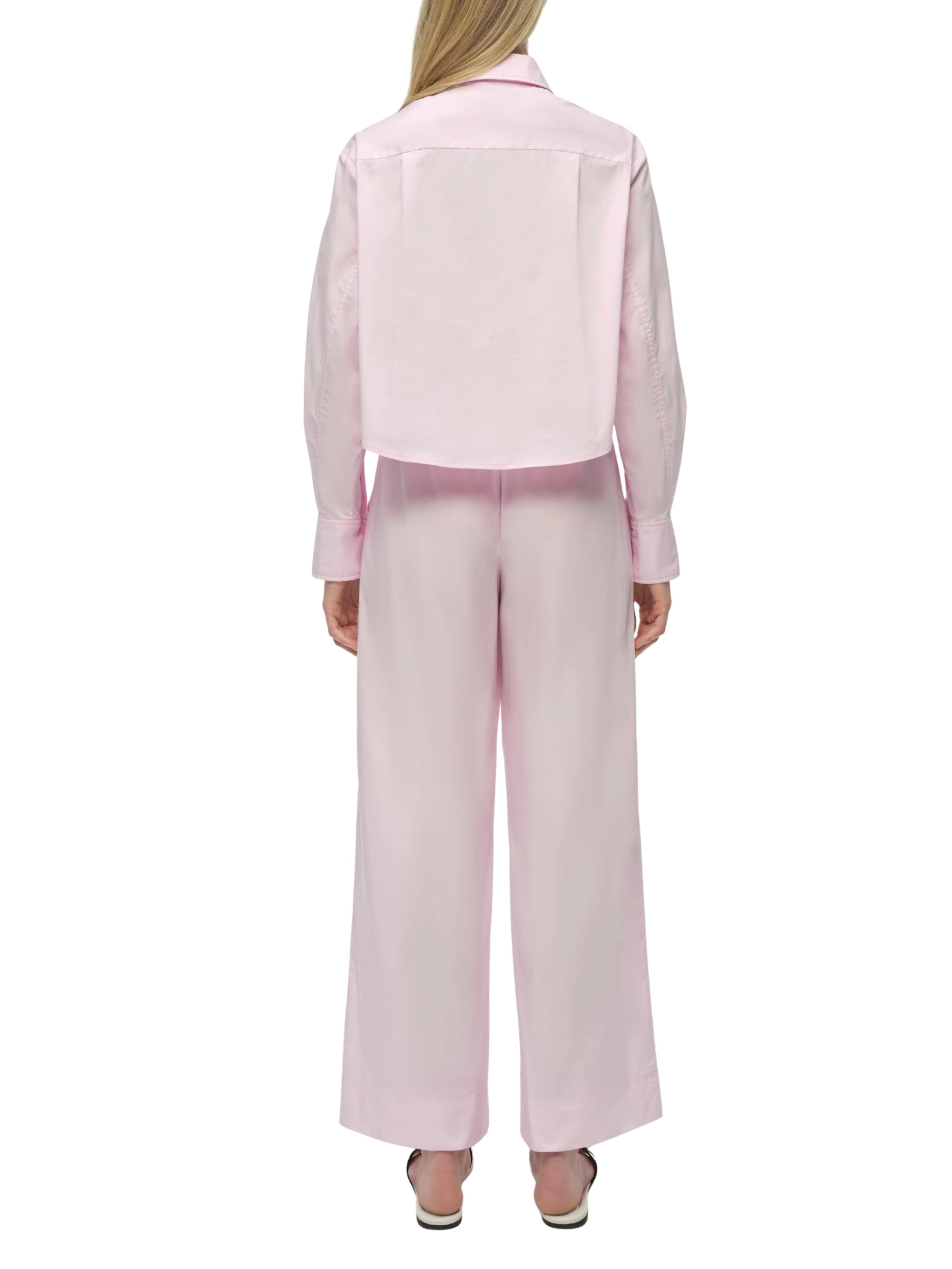 Renata cropped button down shirt
