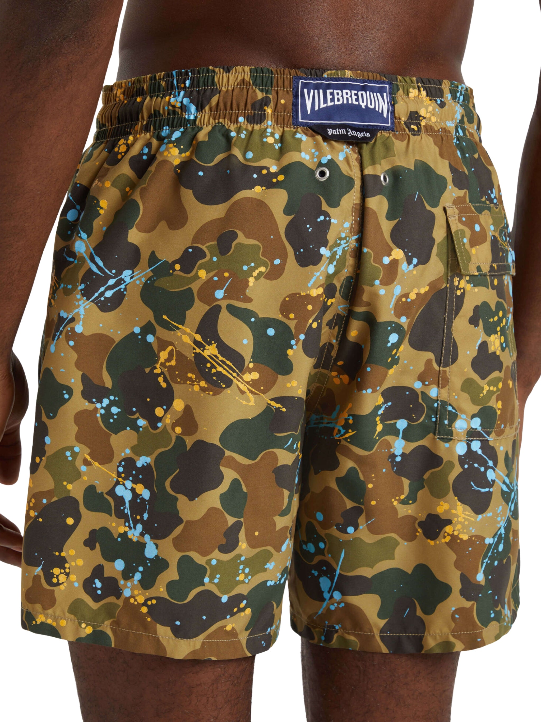 Men Swim Trunks Camo Splash