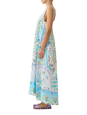 V neck pocket dress with low back