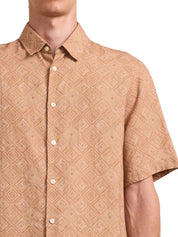 Castro linen shirt s/s angra madeira print