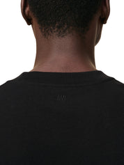 Black Cotton Ami De Coeur T-shirt