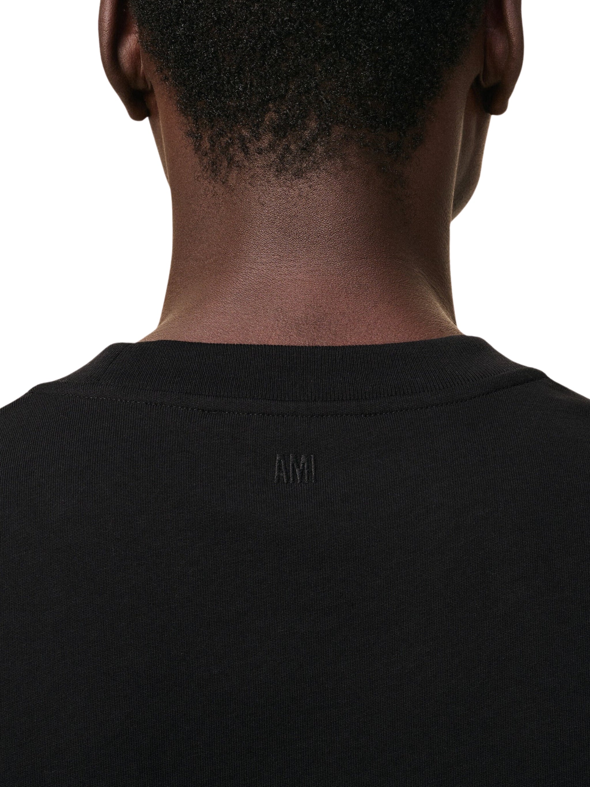 Black Cotton Ami De Coeur T-shirt