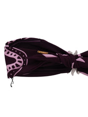 Strapless bikini top with front sun hardware detail