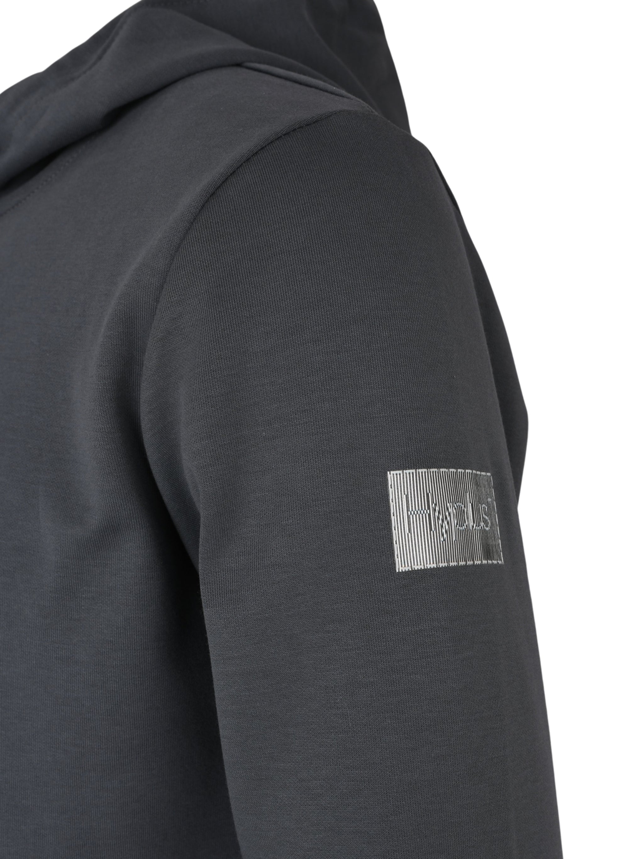 Hoodie zip signal grey small 10