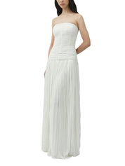 Danielle crinkle jersey bustier gown