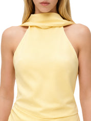 Samira satin cape top