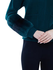 THE CUFF BOMBER IN EMERALD