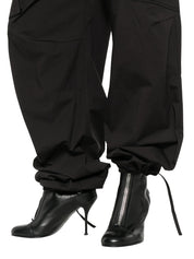 Stretch cotton pocket cargo pants